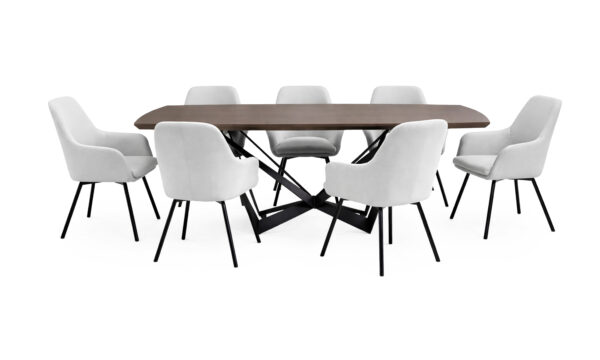 Mesa Comedor Versalles + 8 Sillas Turin P/N