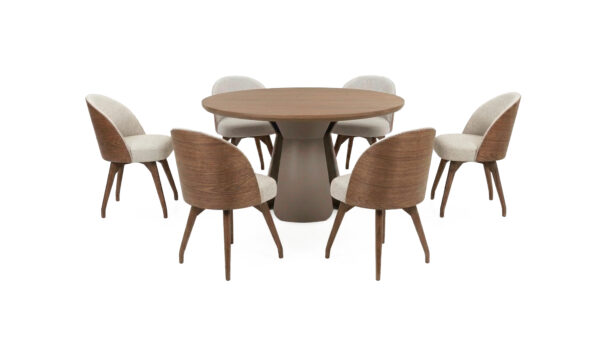 Mesa de comedor Bilbao Mad + 6  Sillas Eros