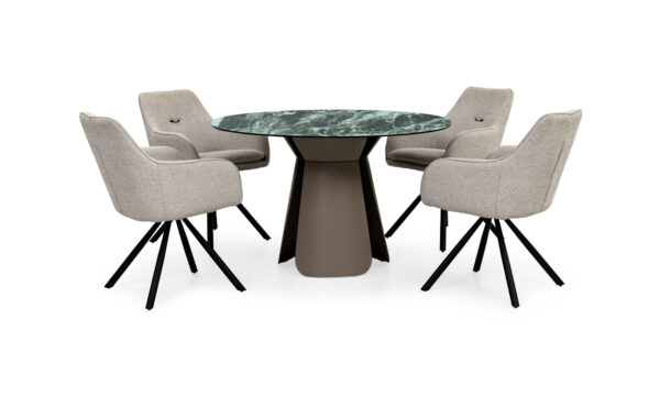 Mesa Comedor Bilbao Sinterizada  + 4 sillas Torii Imp