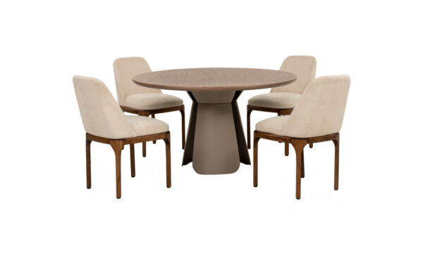 Mesa de comedor Bilbao + 4 sillas Lisboa