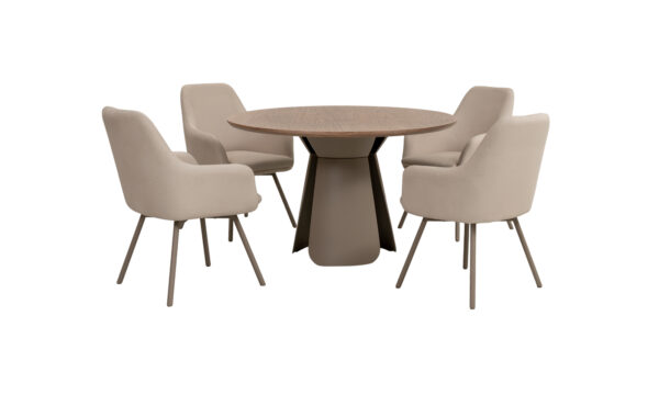 Mesa de comedor Bilbao + 4 sillas Turin
