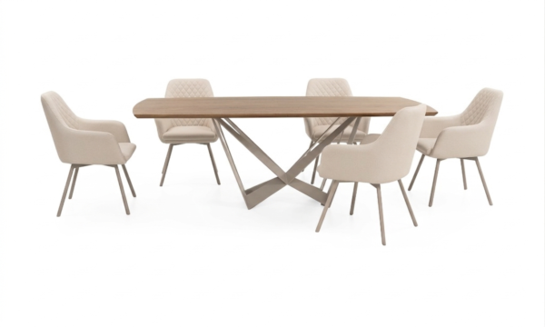 Mesa Comedor Versalles + 6 Sillas Odense P/M