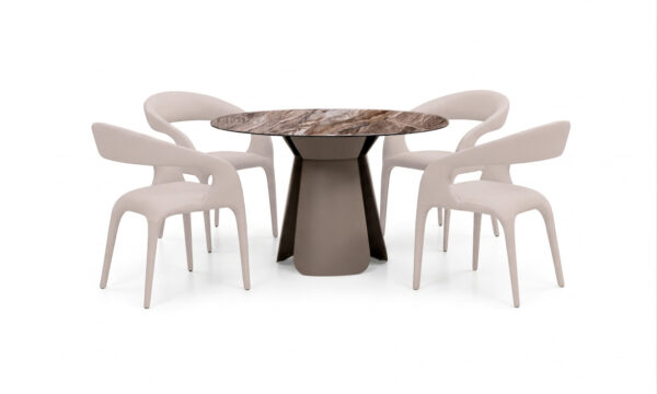 Comedor Bilbao  Sinterizada  + 4 Sillas Mara  Imp