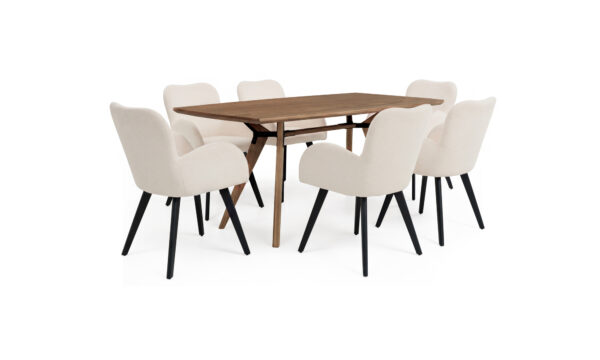 Mesa Comedor Atalanta + 6 Sillas Moden Imp