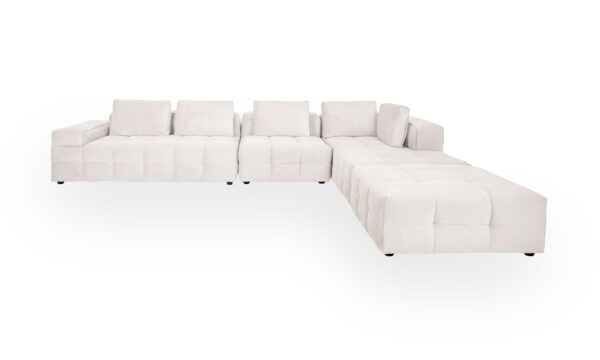 Sala en L Modular MARA + Poltrona + Puff