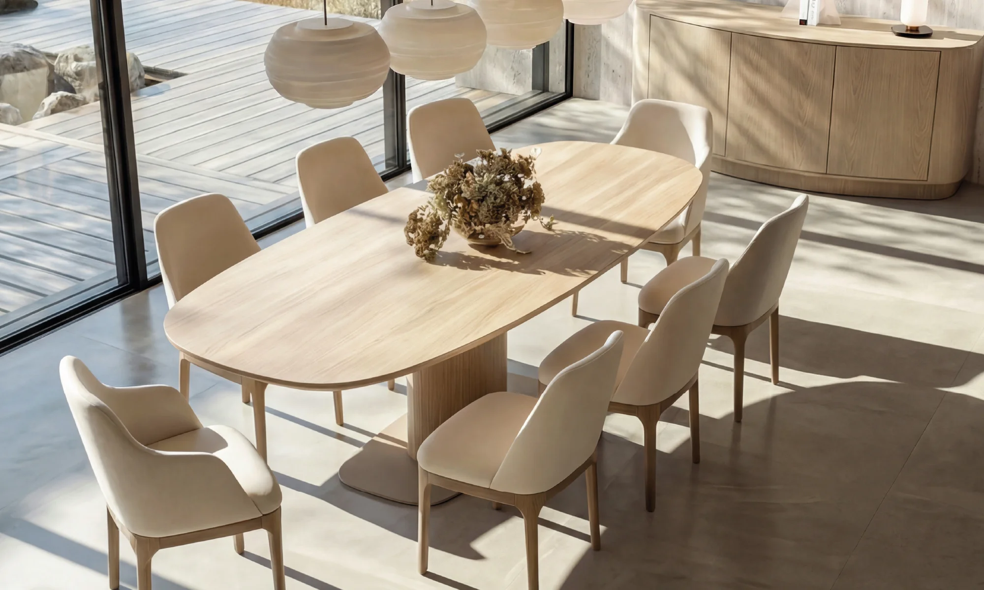 Mesa Comedor Niza 8 Puestos en ambiente