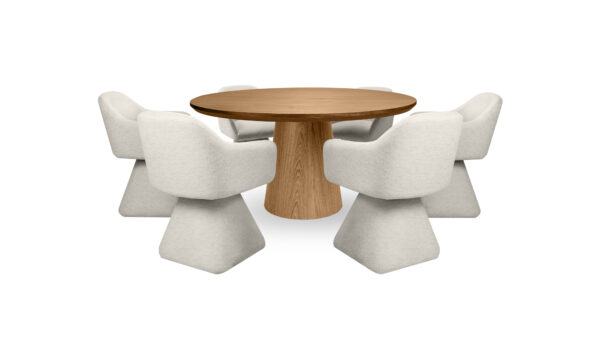 Mesa De Comedor New Milano + 6 Sillas Amarai