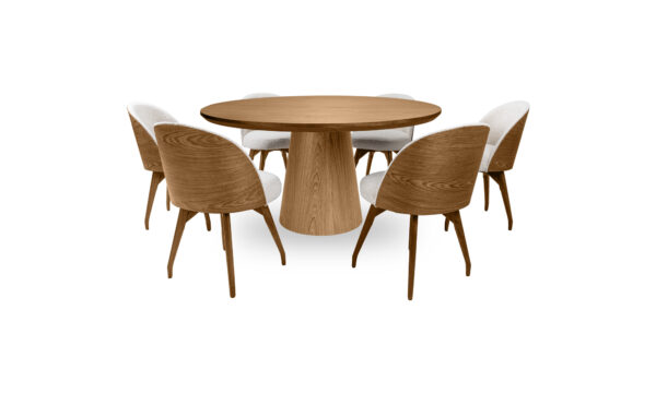 Mesa De Comedor New Milano + 6 Sillas Eros Tap
