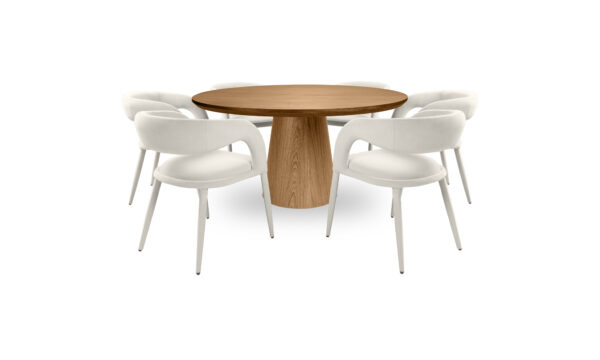 Mesa De Comedor New Milano + 6 Sillas Livana