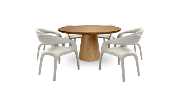 Mesa De Comedor New Milano + 6 Sillas Mara