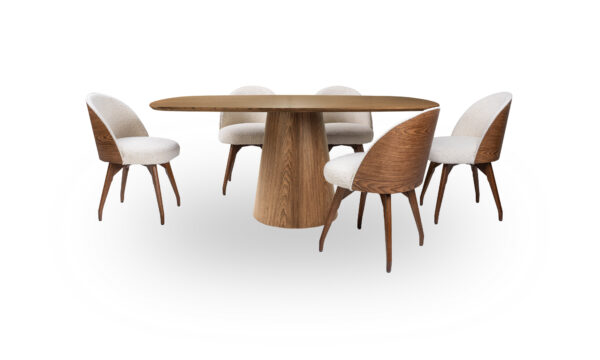 Mesa De Comedor New Milano Tonic + 6 Sillas Eros