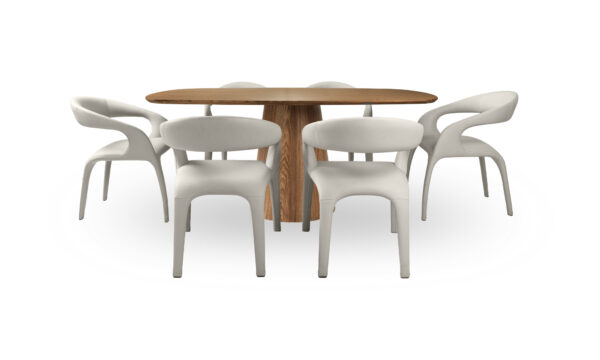 Mesa De Comedor New Milano Tonic + 6 Sillas Mara