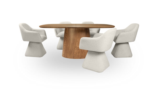 Mesa De Comedor Tonic + 6 Sillas Amarai