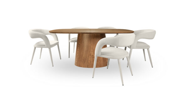 Mesa De Comedor Tonic + 6 Sillas Livana
