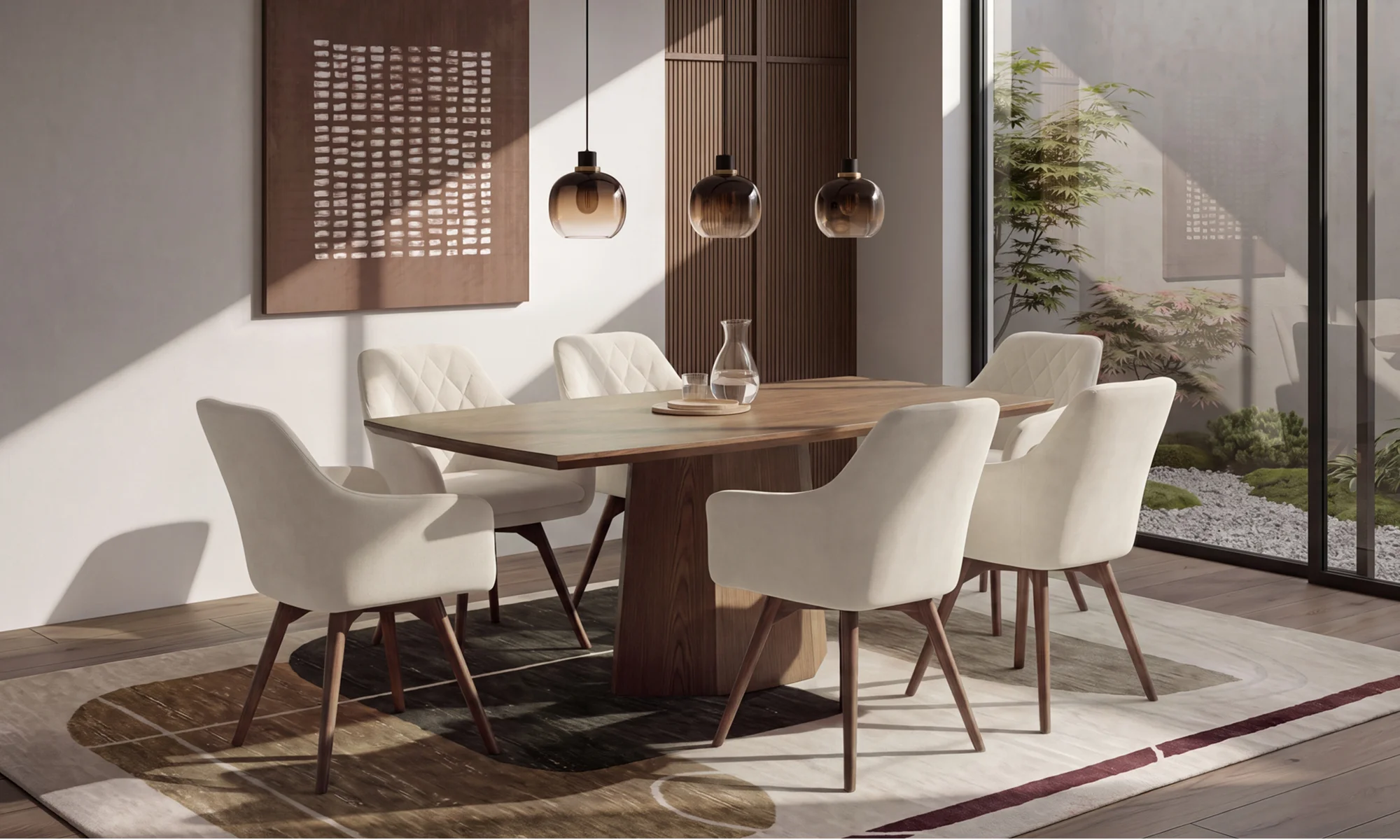 Mesa Comedor Milano 6 Puestos en ambiente