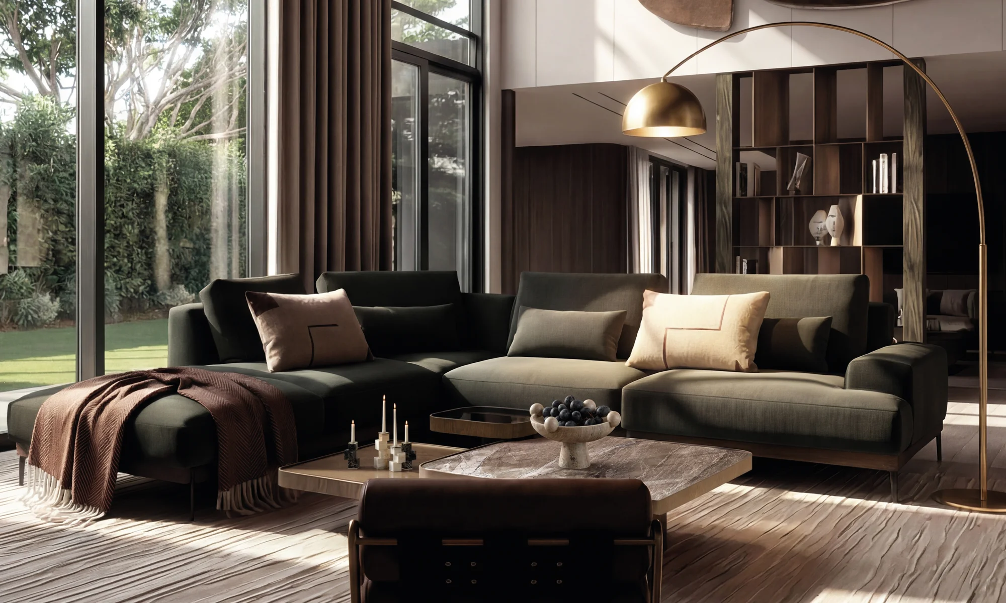 Sala En L Modular Maia en ambiente