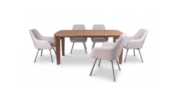 Mesa De Comedor Turin + 6 sillas Turin P/M