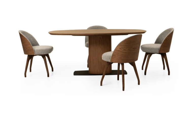 Mesa Comedor Niza + 4 Sillas Eros Tap