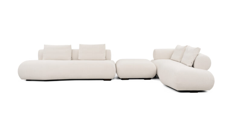 Sala en L modular Amarai + Puf