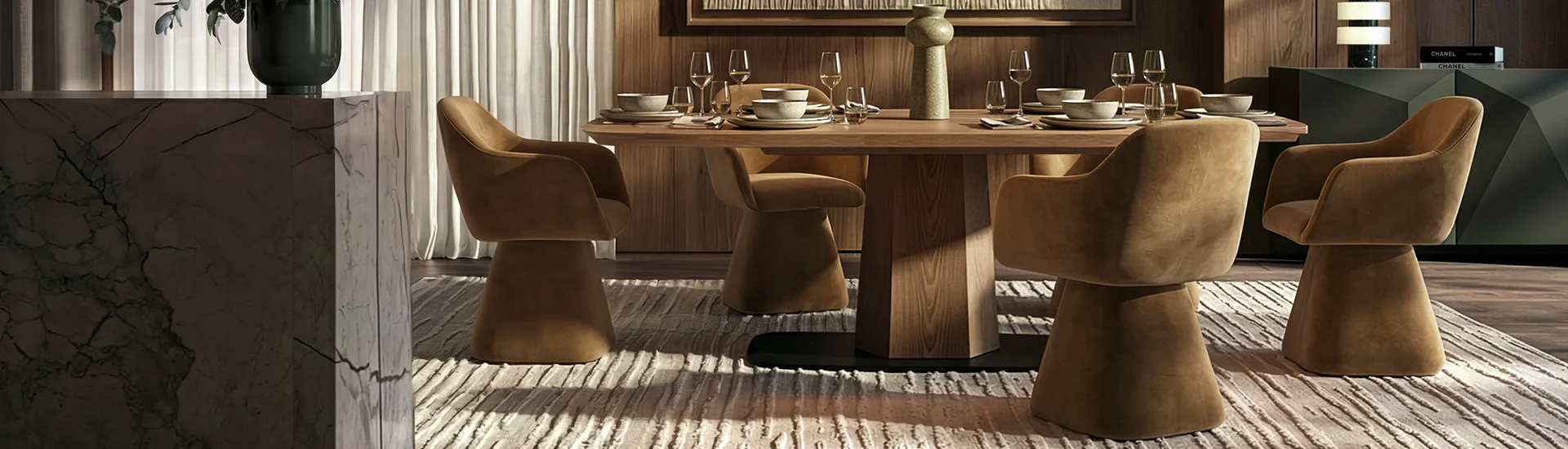 Comedor de la colección Bold de Aristas