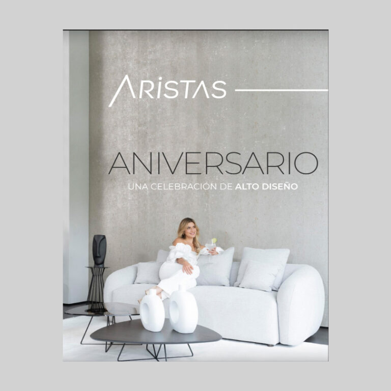 Portada del catálogo Aniversario 2023 de Aristas