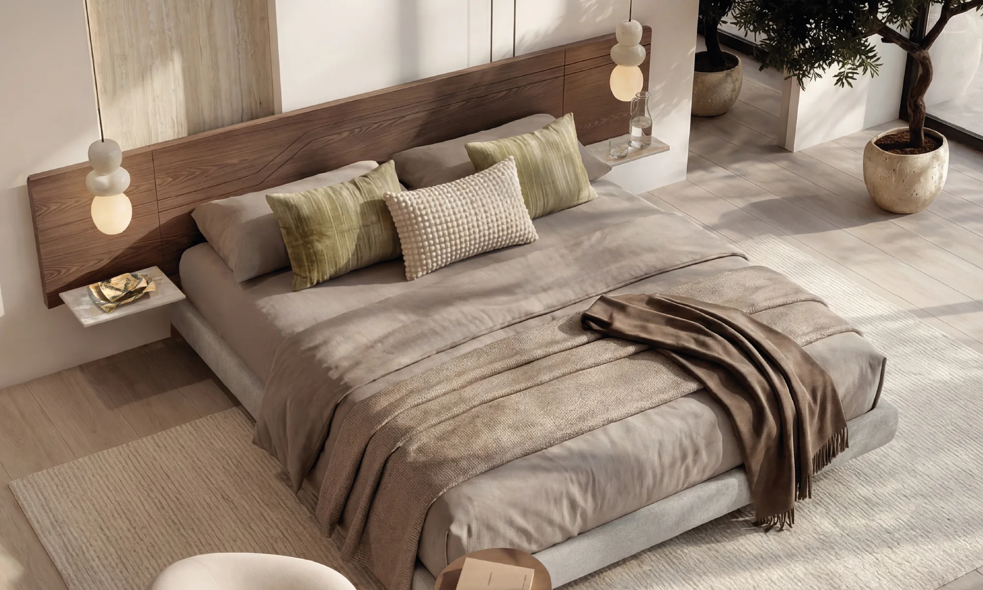 Cama Eva Integrada + Largueros Apolo en ambiente