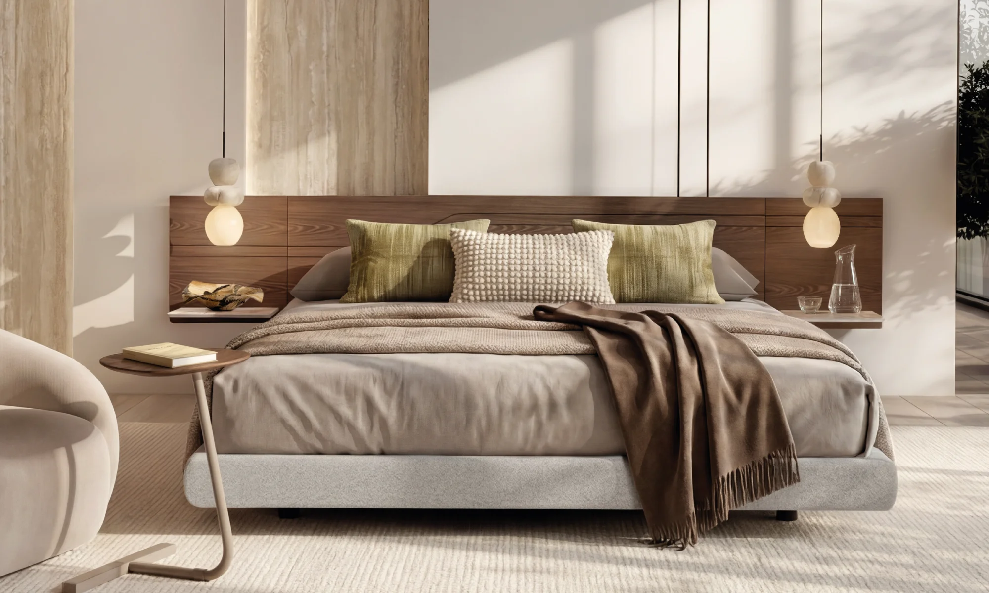 Cama Eva Integrada + Largueros Apolo en ambiente