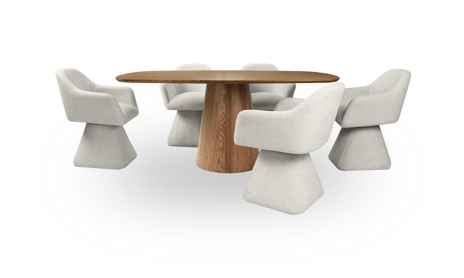 Mesa De Comedor New Milano Tonic + 6 Sillas Amarai