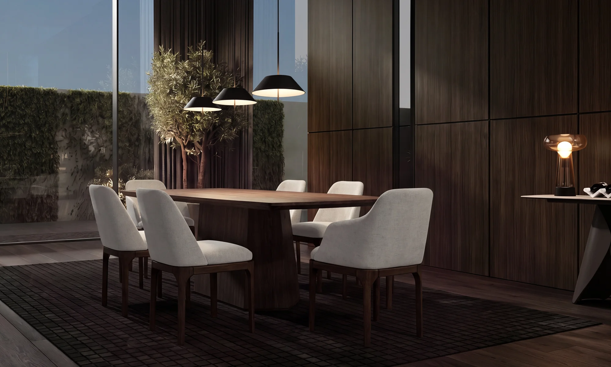 Mesa Comedor Milano + 6 Sillas Lisboa en ambiente