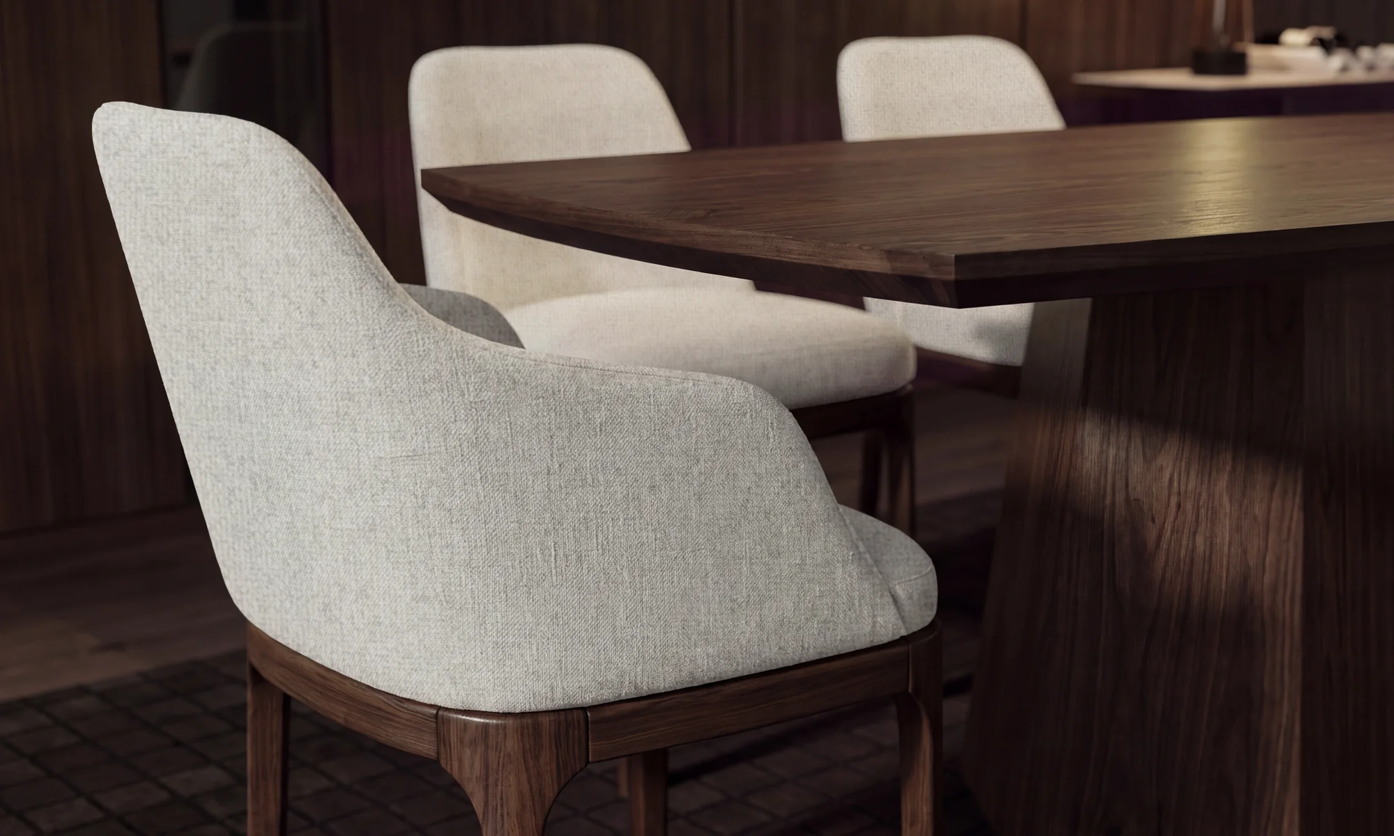 Mesa Comedor Milano + 6 Sillas Lisboa en ambiente
