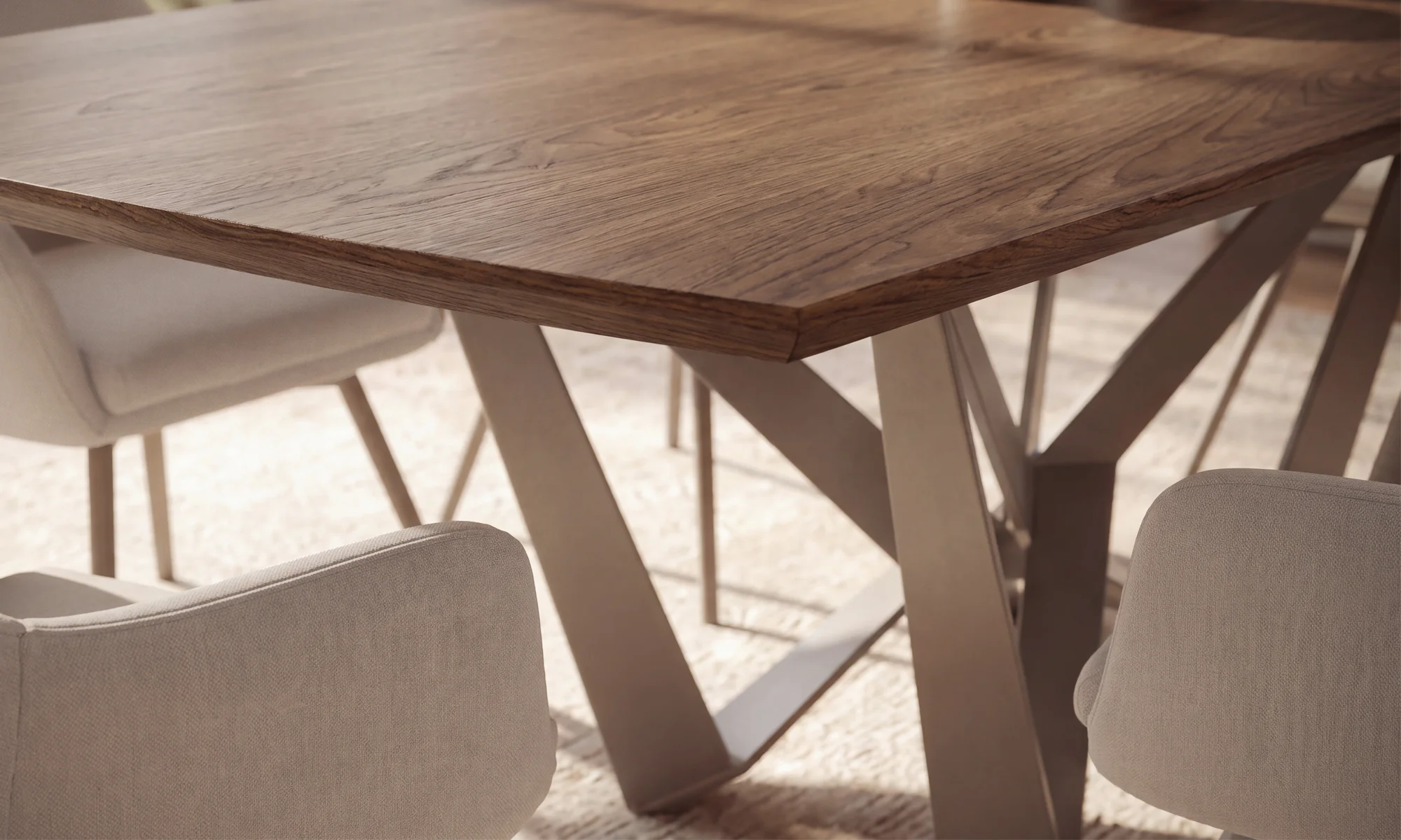 Mesa Comedor Versalles + 6 Sillas Turin P/Met en ambiente