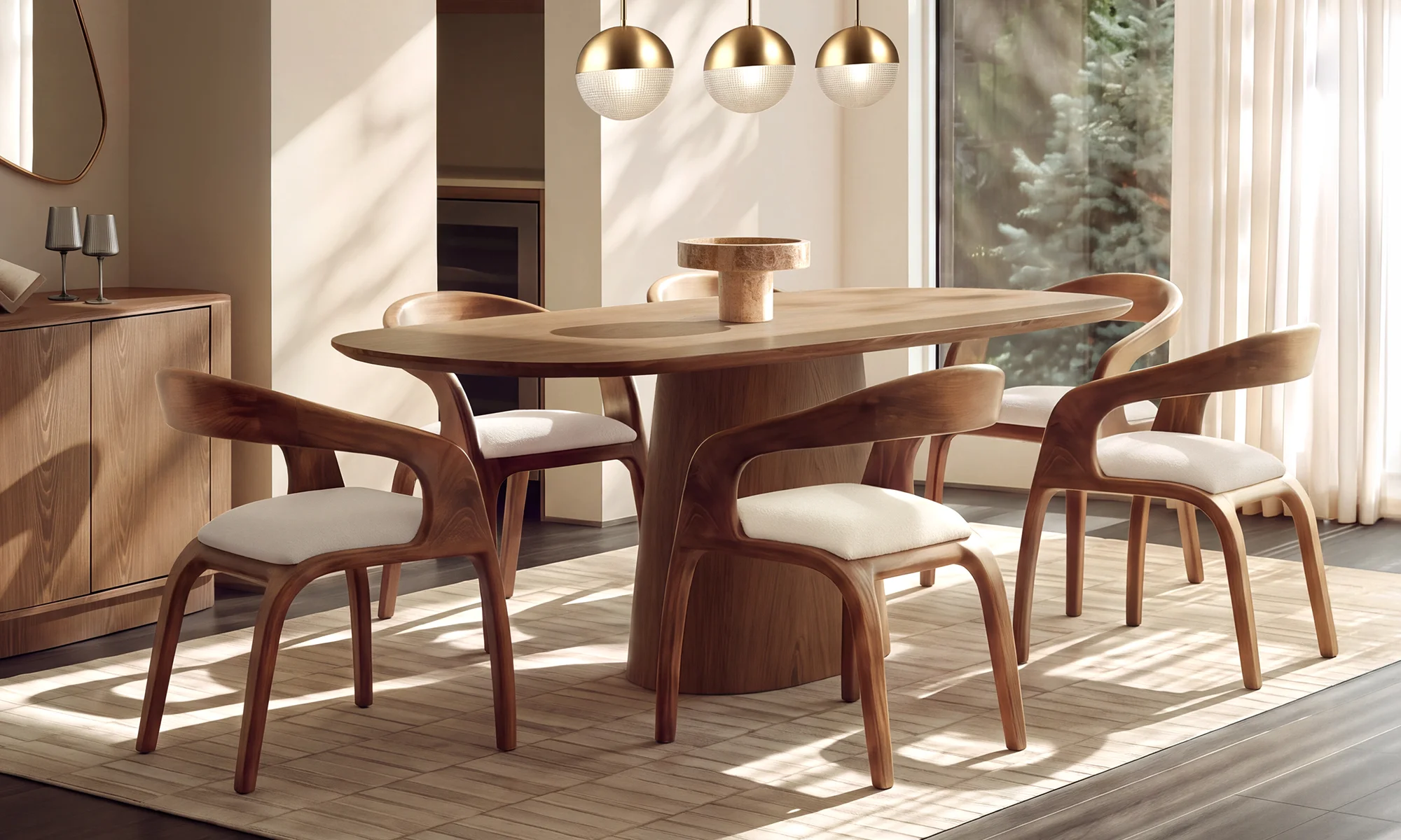 Mesa De Comedor Tonic 6 Puestos en ambiente