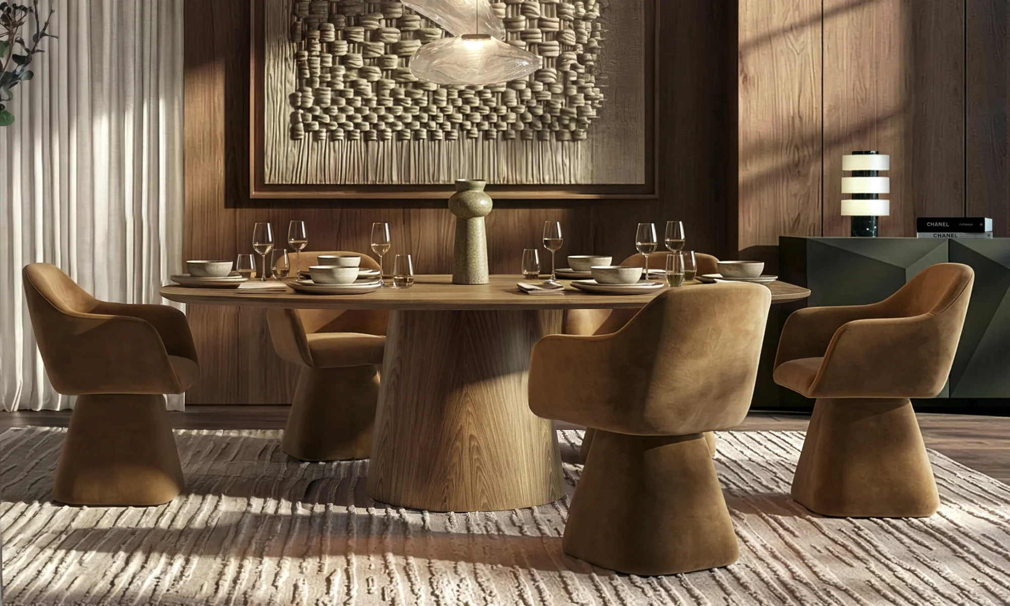 Mesa De Comedor Tonic 6 Puestos en ambiente