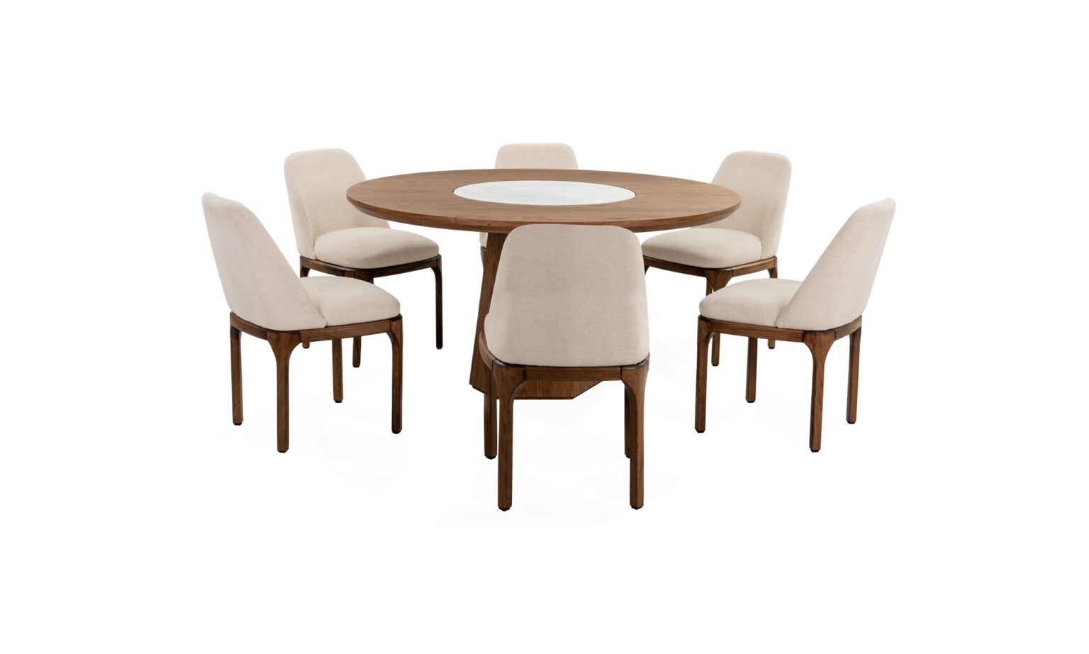 Mesa Comedor Milano Gr + 6 Sillas Lisboa