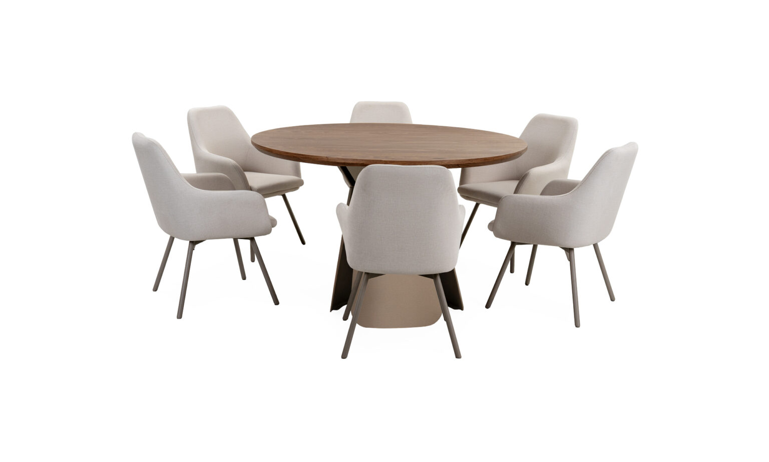 Mesa de comedor Bilbao Mad + 6 Sillas Turín