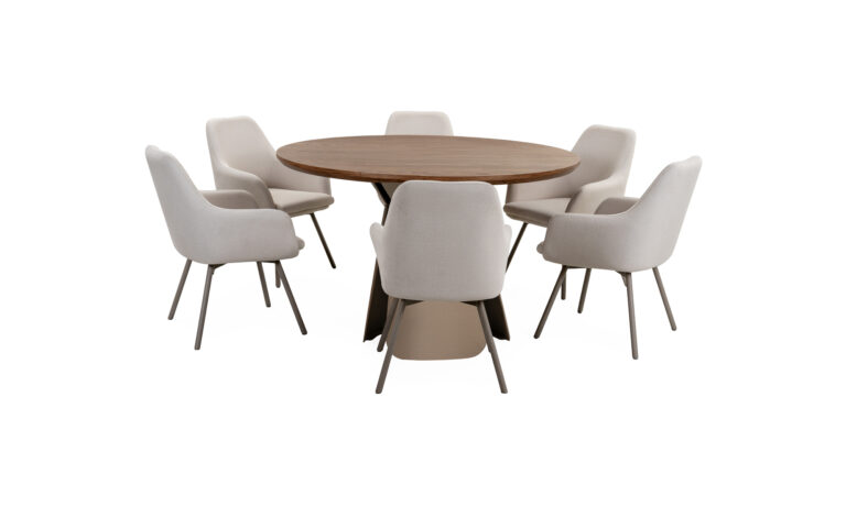 Mesa de comedor Bilbao Mad + 6 Sillas Turín