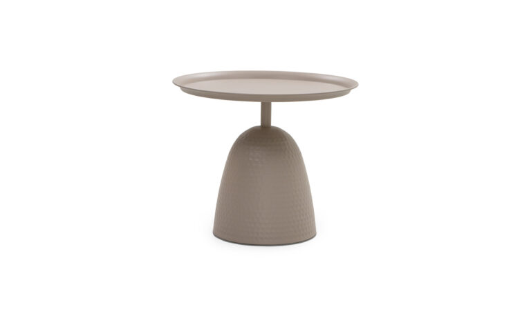 Mesa Auxiliar Praga Martillado Imp Beige