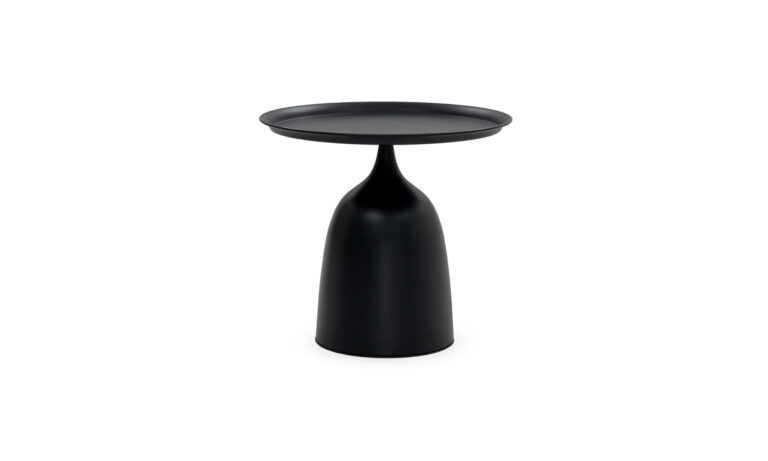 Mesa Auxiliar Praga Liso Imp Negra