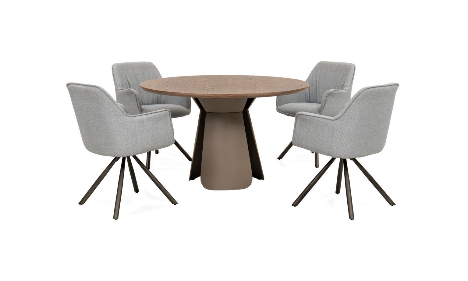 Mesa Comedor Bilbao Madera + 4 Sillas Sendai Imp