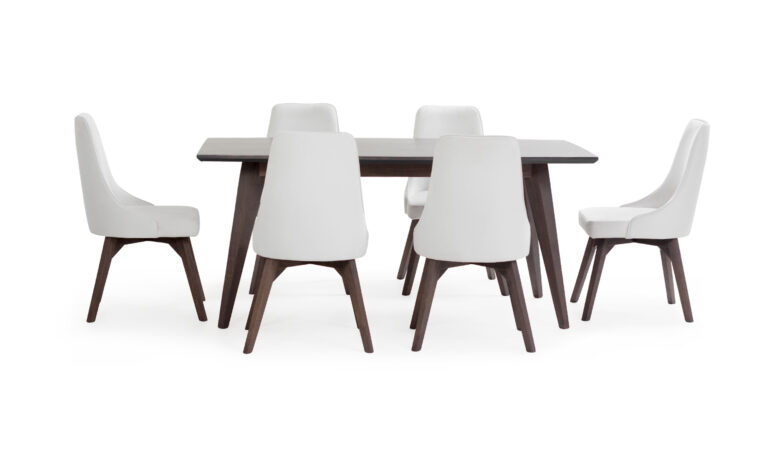 Mesa Comedor Genoa + 6 Sillas Vela P/Mad