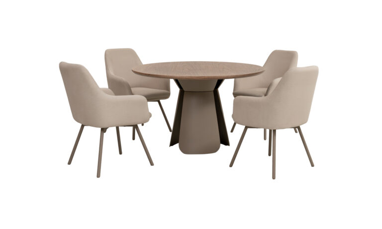 Mesa de comedor Bilbao + 4 sillas Turin