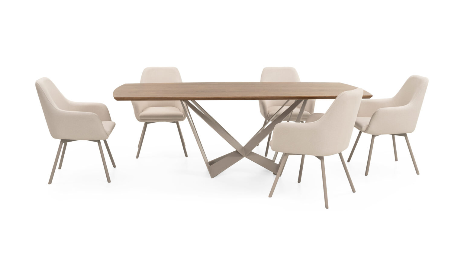 Mesa Comedor Versalles + 6 Sillas Turin P/Met